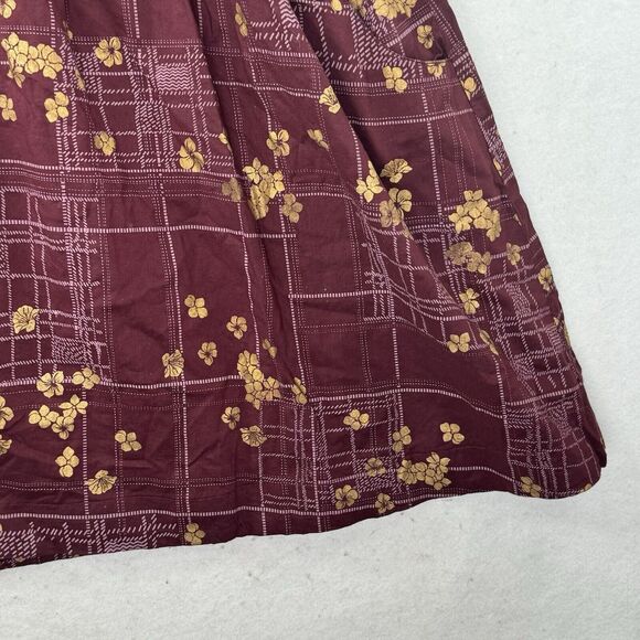 All About You Deepika Padukone- Dark Purple Floral Sun Dress Size Large Tropical - Picture 12 of 12